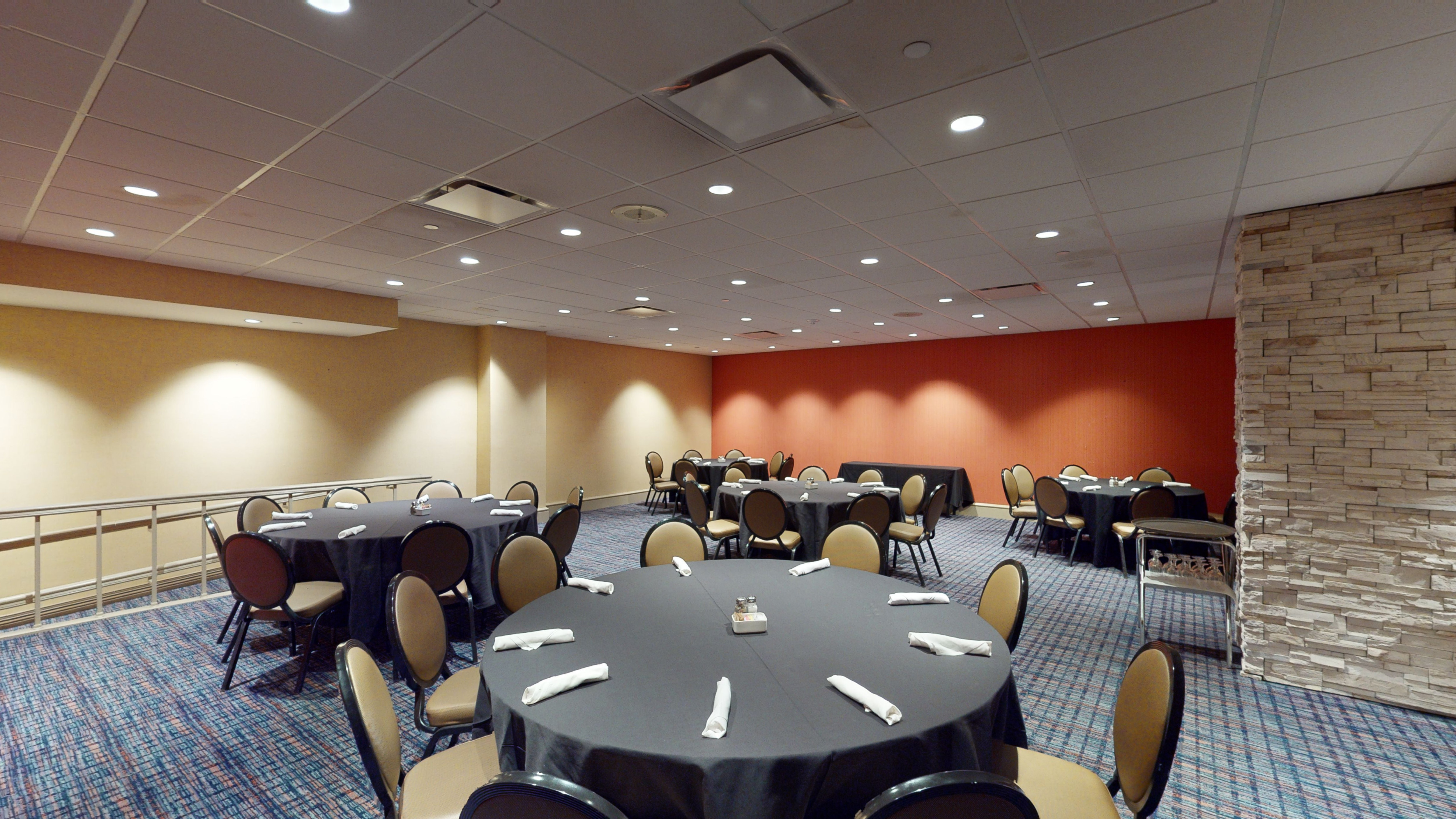 Meeting Room with round tables and chairs