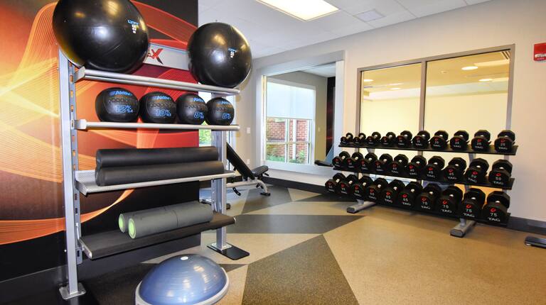 Fitness Center equipment racks