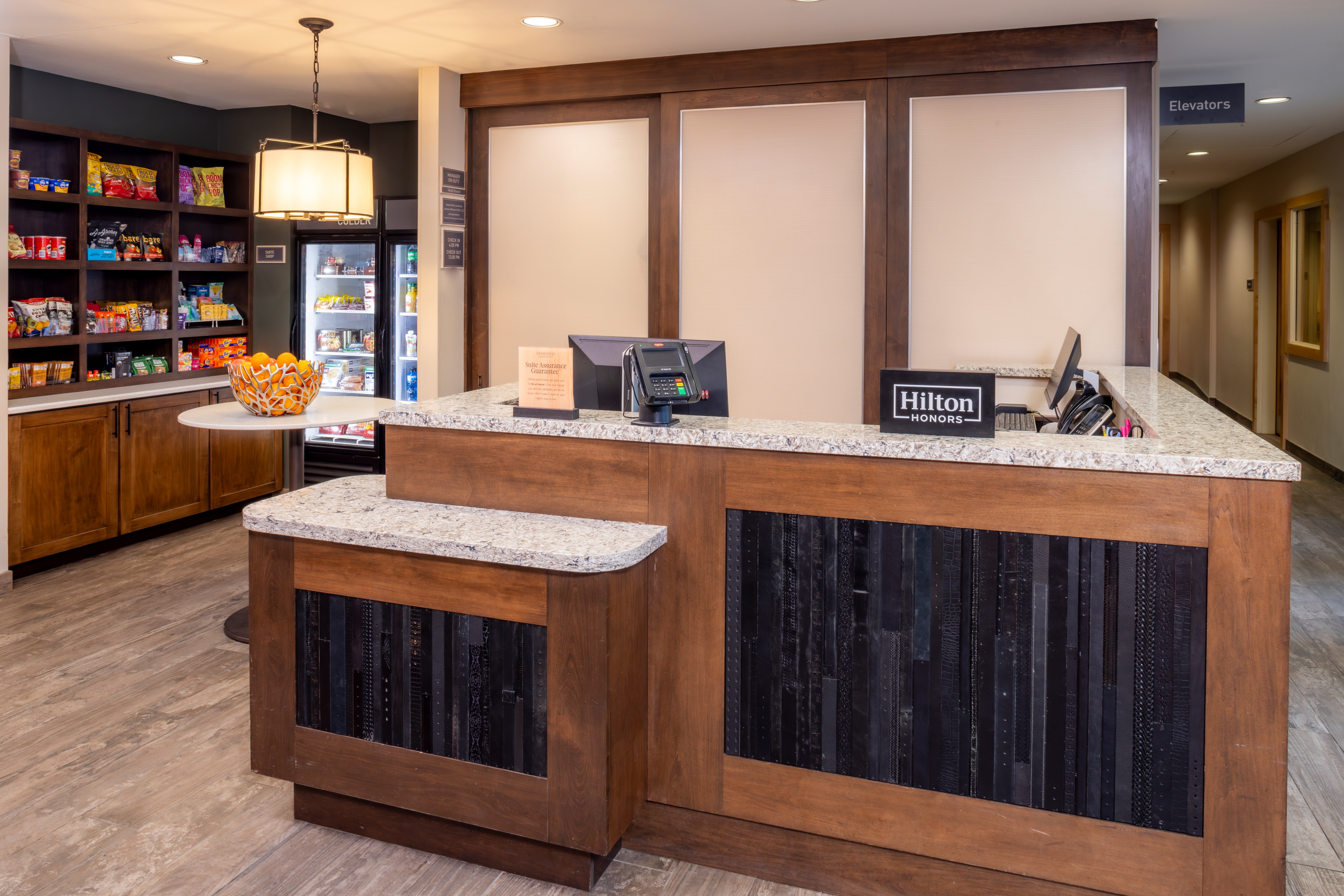 Lobby Front Desk With Snack Shop