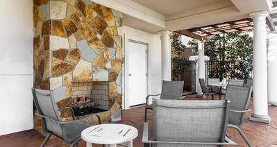 Outdoor Patio Area with fire and seating