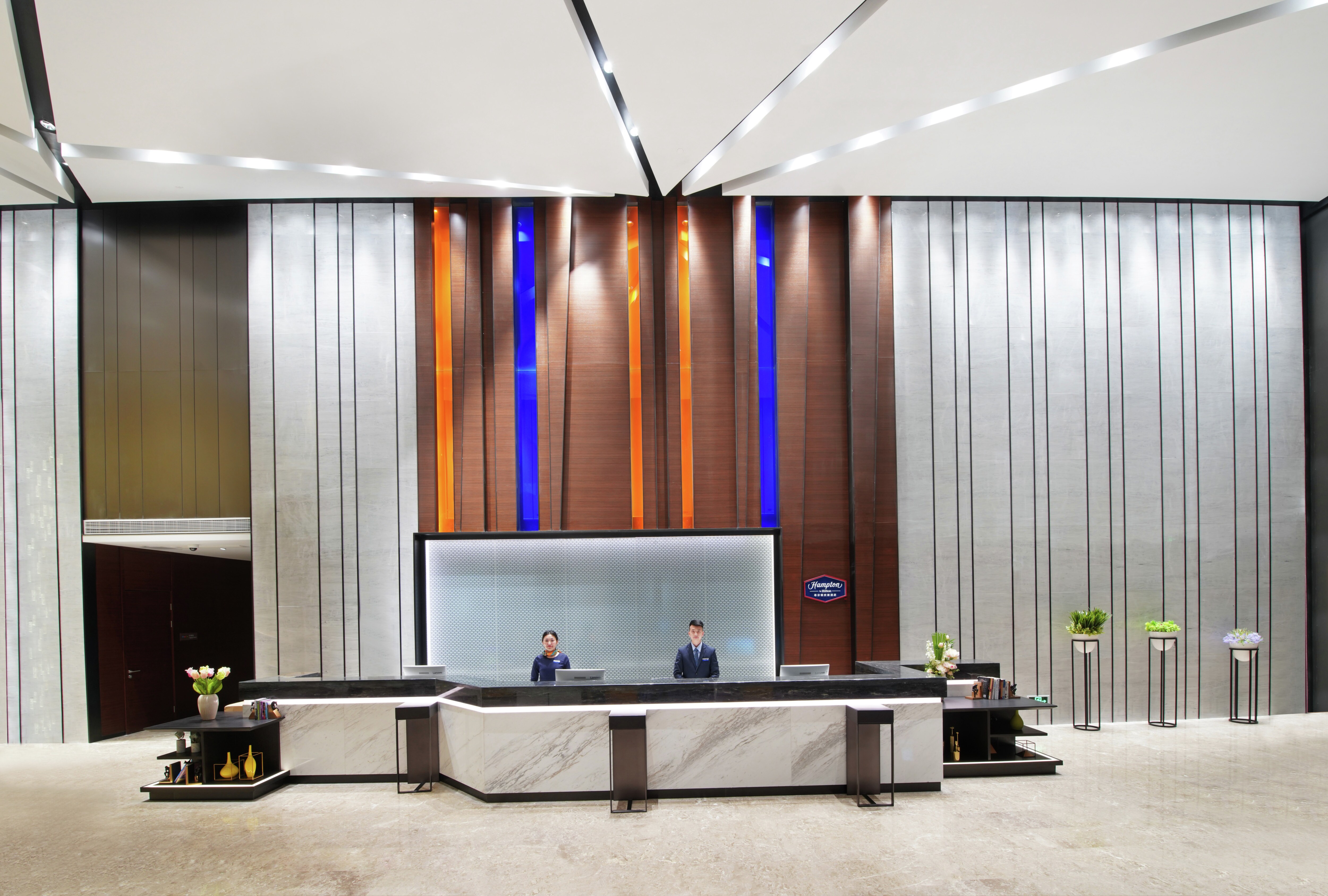 Front Desk in Hotel Lobby